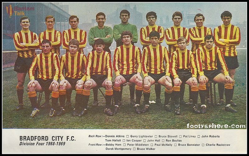 Bradford City 68/69 Squad Photo
